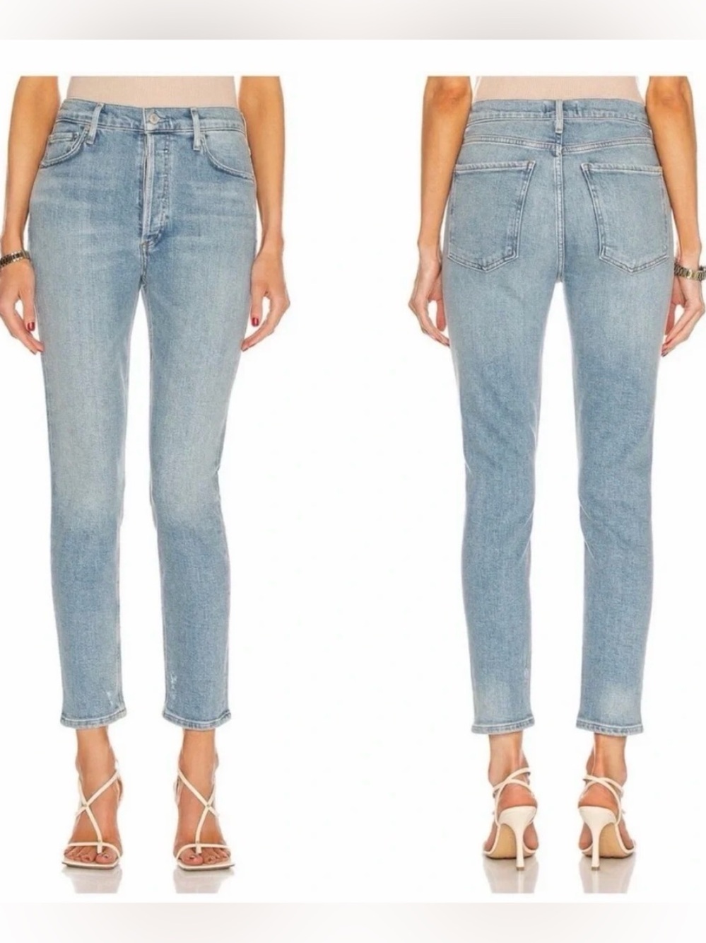 Agolde Nico High Rise Slim Fit Ankle Jeans